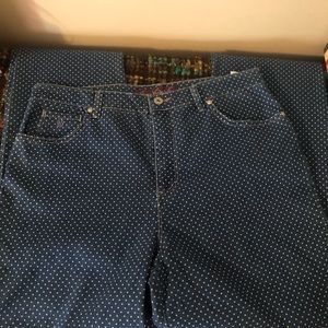 Vintage Y2K Gloria Vanderbilt Polka Dot Mom Jeans